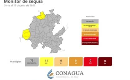 Once municipios de Hidalgo enfrentan condiciones de sequía anormal.