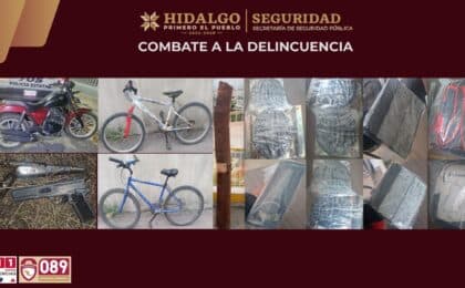 La SSPH detiene a cuatro sospechosos de robos en negocios de Mineral de la Reforma