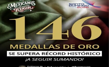 México establece un nuevo récord con 146 medallas de oro en los Juegos de Santo Domingo 2026.