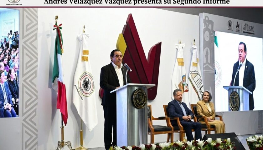 Andrés Velázquez Vázquez ofrece su Segundo Informe de Actividades