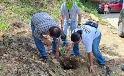 El ISSSTE en Hidalgo participa en la jornada nacional de reforestación.