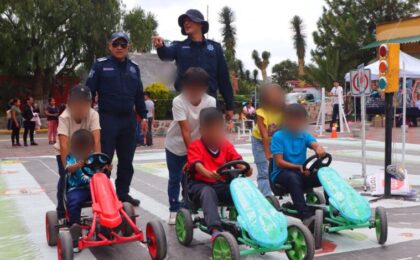 La SSPH brindó atención a 818 niños y niñas durante las vacaciones, acercándolos a la policía estatal.