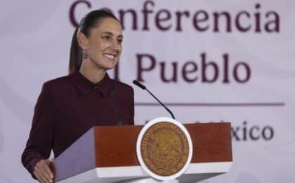 La presidenta Sheinbaum anuncia la reanudación de relaciones diplomáticas entre México y Perú.