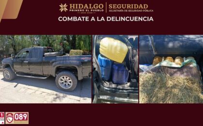 Dos detenidos por posesión de huachicol en Ixmiquilpan, Hidalgo