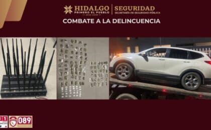 Cuatro personas detenidas por SSPH bajo sospecha de robo a transporte de carga