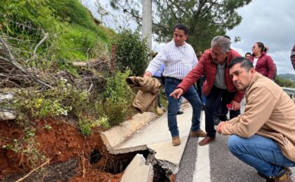 Caasim evalúa los daños en la infraestructura hidráulica de Mineral del Monte