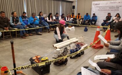 Organismos operadores reciben capacitación para mejorar la conservación de redes de agua potable