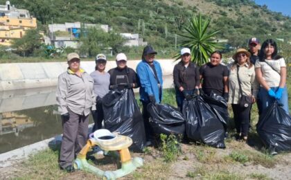 Cuatro toneladas de basura son retiradas del río Tula en jornada de limpieza de Conagua