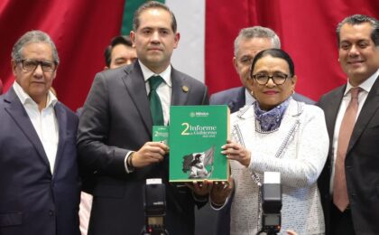 El Segundo Informe de Claudia Sheinbaum es entregado al Congreso de la Unión.
