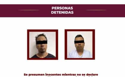 Detienen a dos personas en Mineral de la Reforma por narcomenudeo, informa la PGJEH