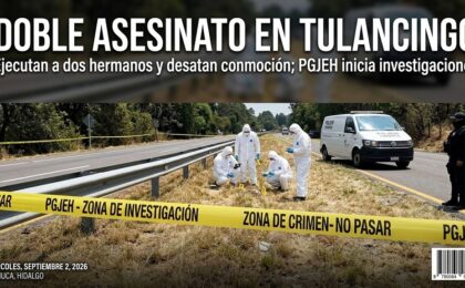 Dos hermanos son asesinados en la carretera Napateco – San Vidal en Tulancingo.