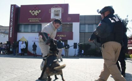 La Unidad K9 de Mineral de la Reforma se fortalece