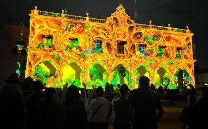 El videomapping trae a la vida la historia de Huichapan