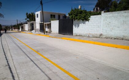 El gobierno municipal de Pachuca realiza obras en beneficio de las familias de Matilde