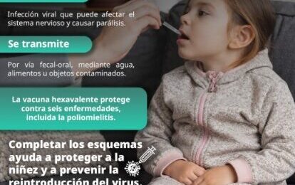 El IMSS de Hidalgo insta a finalizar los esquemas de vacunación contra la poliomielitis