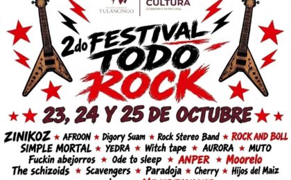 Tulancingo se prepara para el Todo Rock Festival, tres días de música en vivo